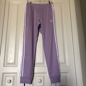 Adidas SST pants in light purple medium LIKE NEW
